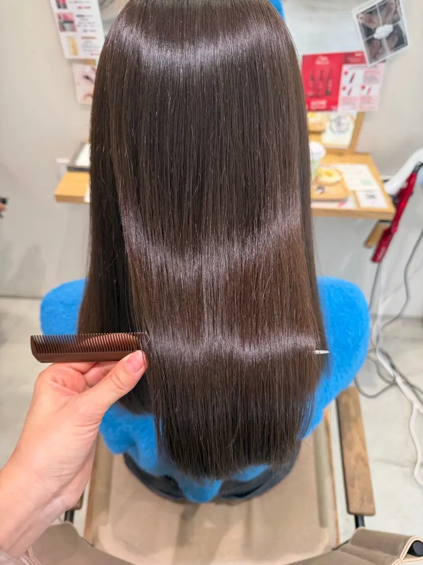 セミロング カラー カット ヘアカラー トリートメント Tamagawa Sakiのヘアスタイル