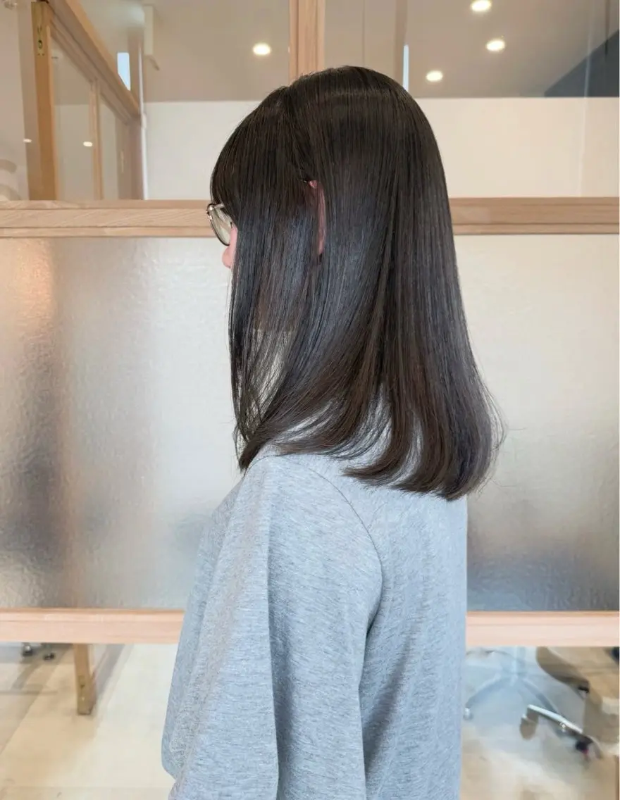 ミディアム カット ヘアカラー 縮毛矯正 トリートメント 𓍯柔らかhair 𓍯 yukinoのヘアスタイル