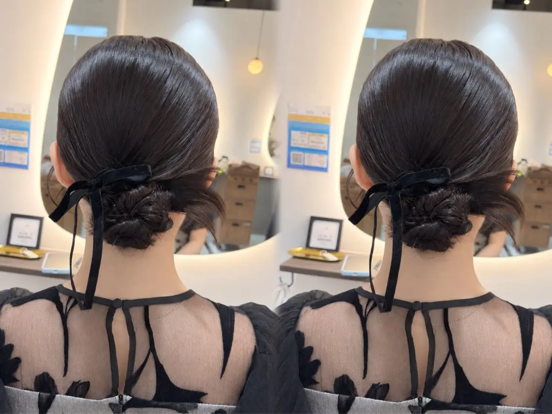 ミディアム ヘアセット すずき あいりのヘアスタイル