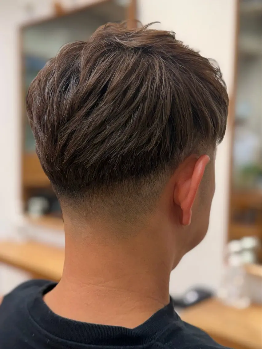 ショート メンズ フェードカット メンズカット ビジネスヘア石原旭人のヘアスタイル