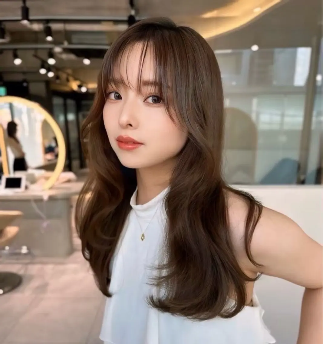 ロング ピンクラベンダー レイヤーカット 🎀透明感カラー shizuka🎀のヘアスタイル