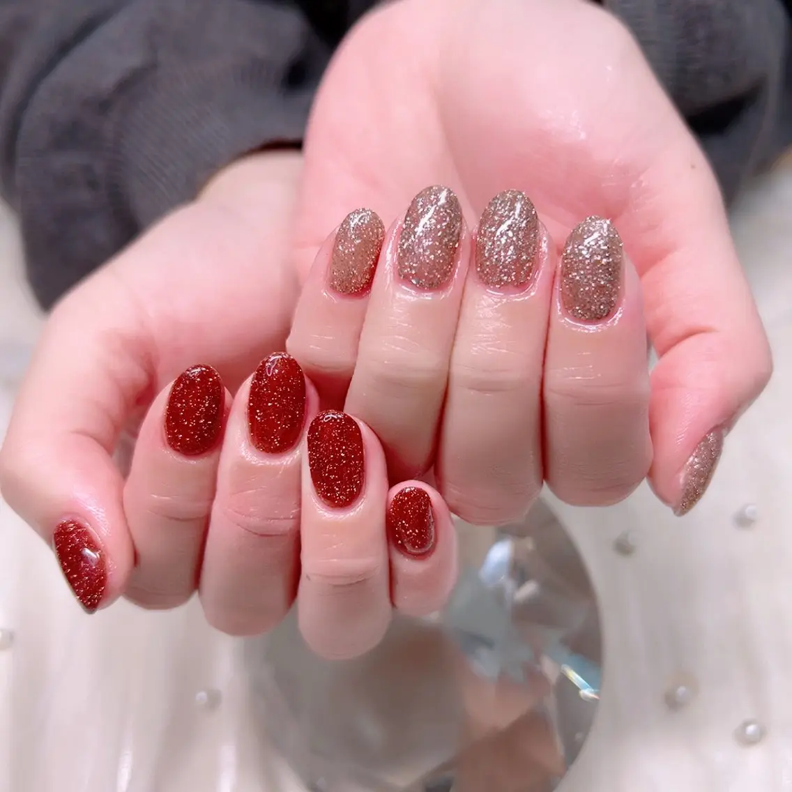 ネイル オフィスネイル ワンカラーネイル ぷっくりネイル シンプルネイル 冬ネイル ハンドネイル Cute Tips nailのネイルデザイン