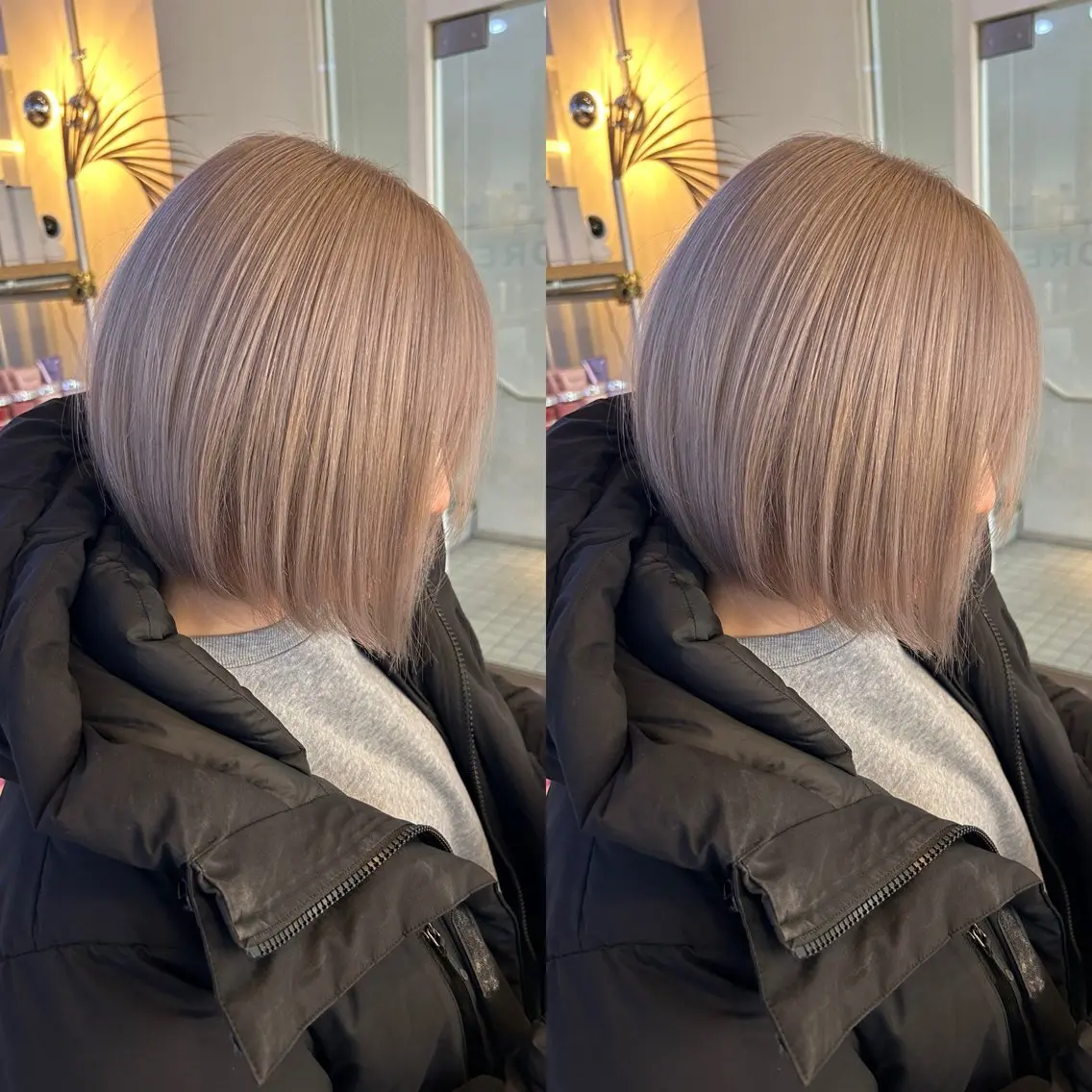 ミディアム カラー カット ヘアカラー トリートメント yoriダブルカラー 代表すがわらのヘアスタイル