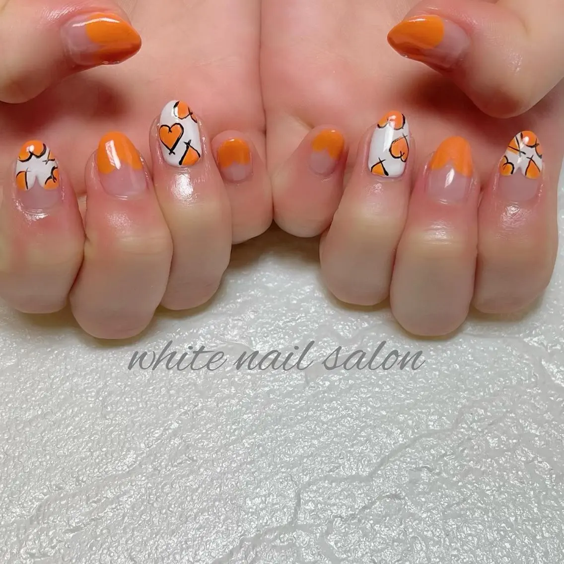 ネイル フットネイル ジェルネイル ハードジェル ラメ(グリッター) 持ち込み ハンドネイル white nail salonのネイルデザイン