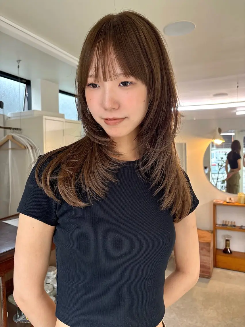 カラー ベージュカラー ダブルカラー ヘアカラー hana/透明感カラ ー/ダブルカラーのヘアスタイル