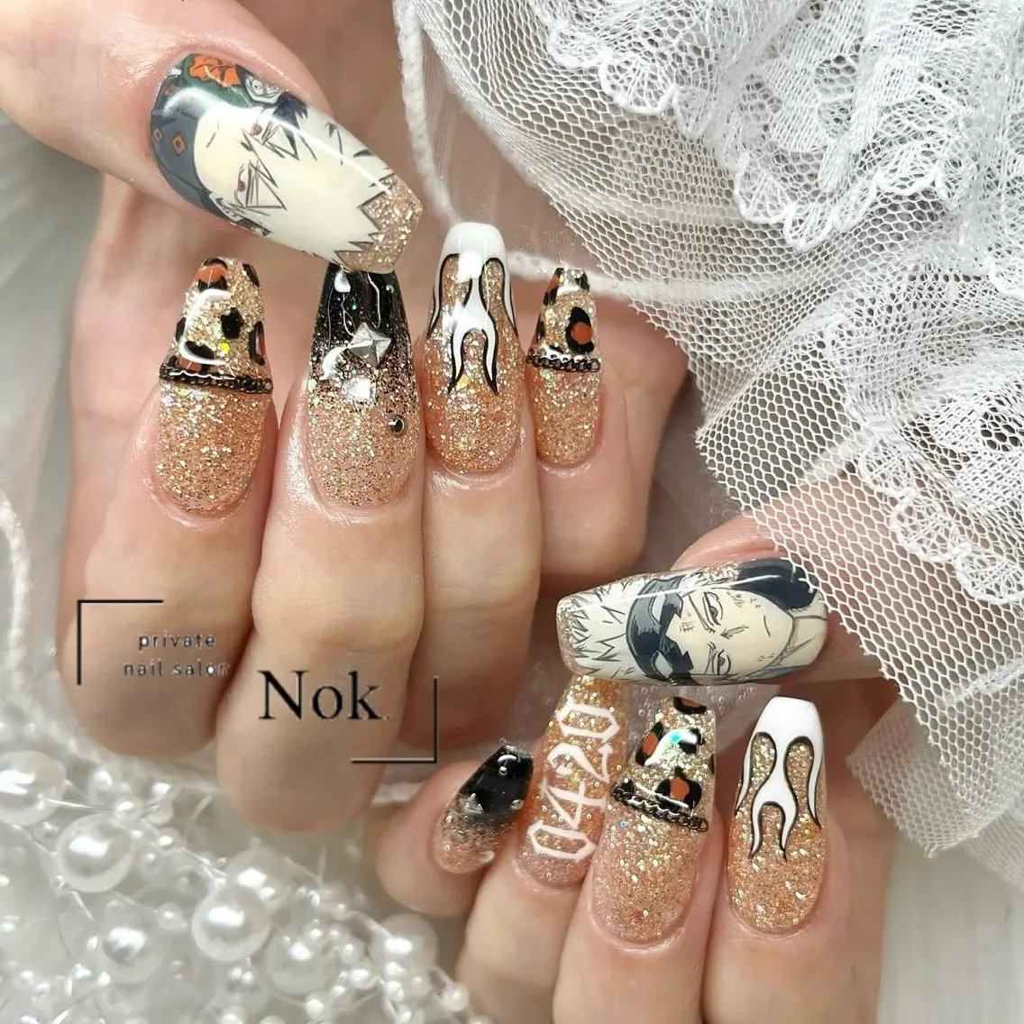 ネイル ハンドネイル 池袋痛ネイル Nok. 渡辺のネイルデザイン