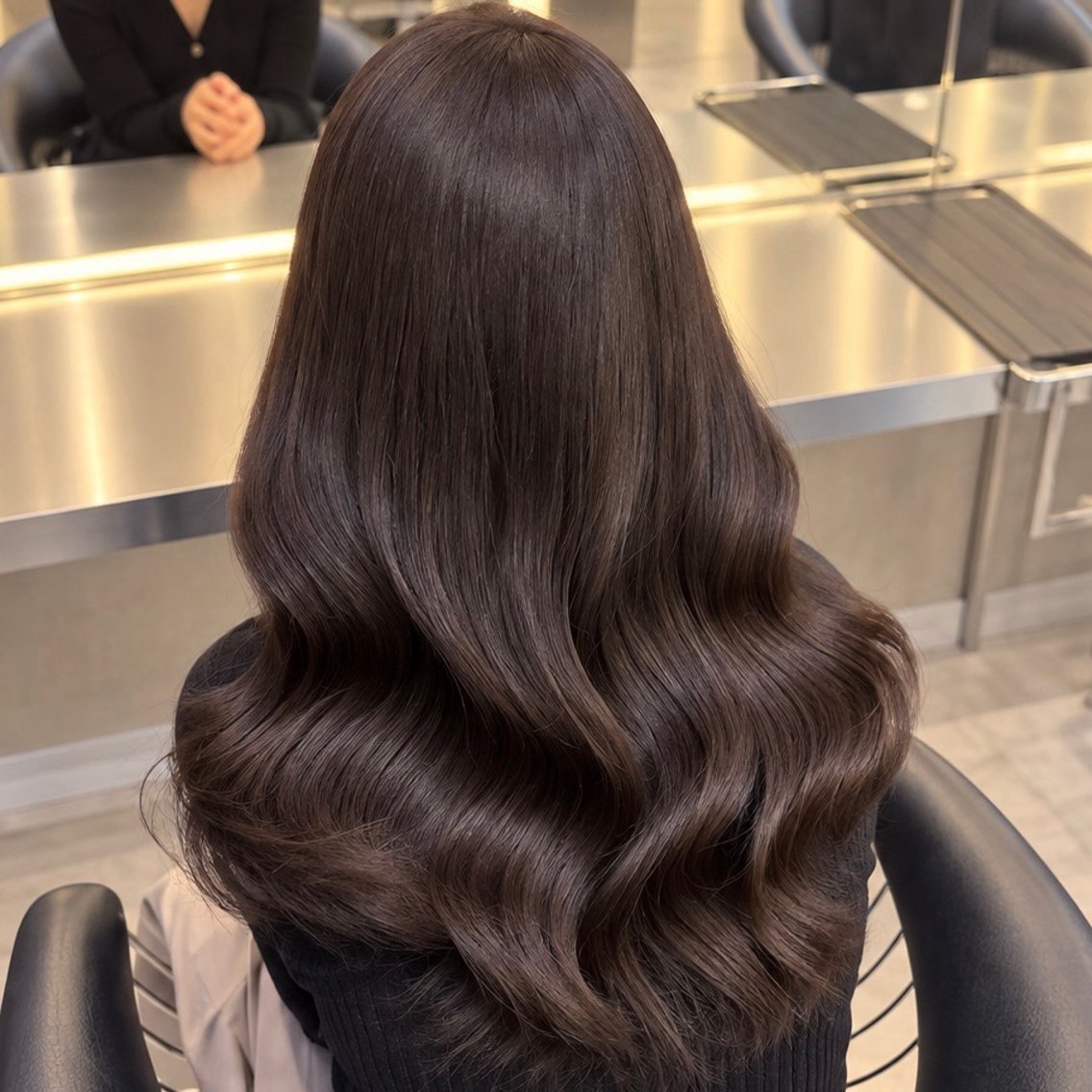 セミロング 韓国風ヘア レイヤーカット レイヤー🪽髪質改善 🍥amikaのヘアスタイル
