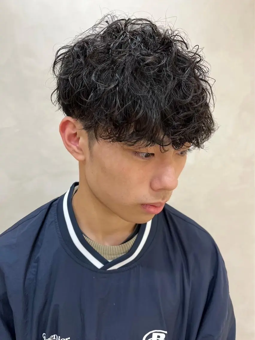 パーマ メンズ りき カラーモデル メンズ大歓迎！のヘアスタイル