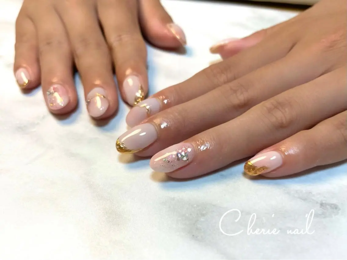 ネイル ニュアンスネイル ハンドネイル Cherienail yunaのネイルデザイン