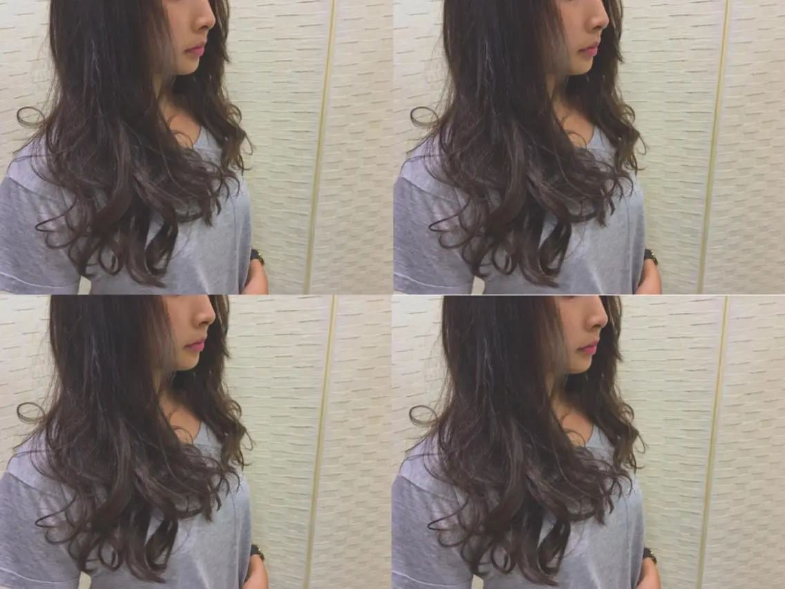 ミディアム セミロング ロング カラー boutique misakiのヘアスタイル