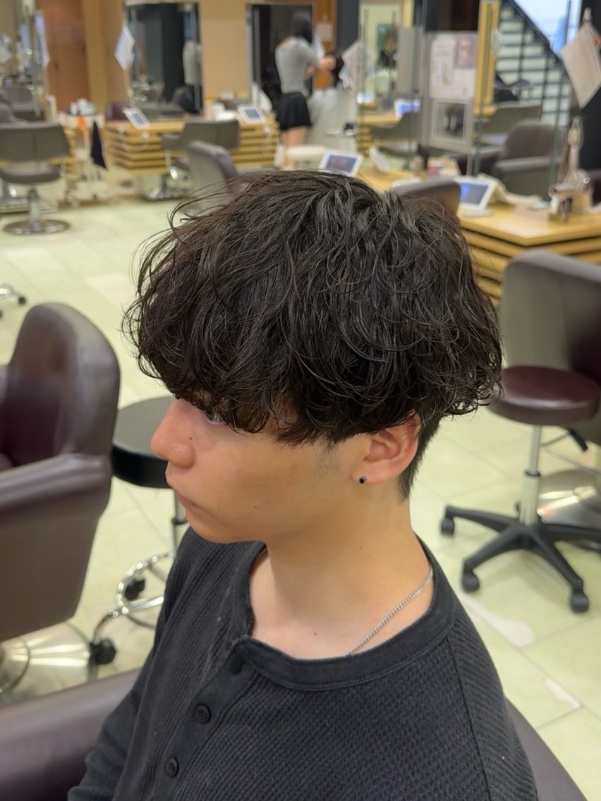 ショート パーマ メンズ カット パーマ メンズパーマ特化 ふうきのヘアスタイル