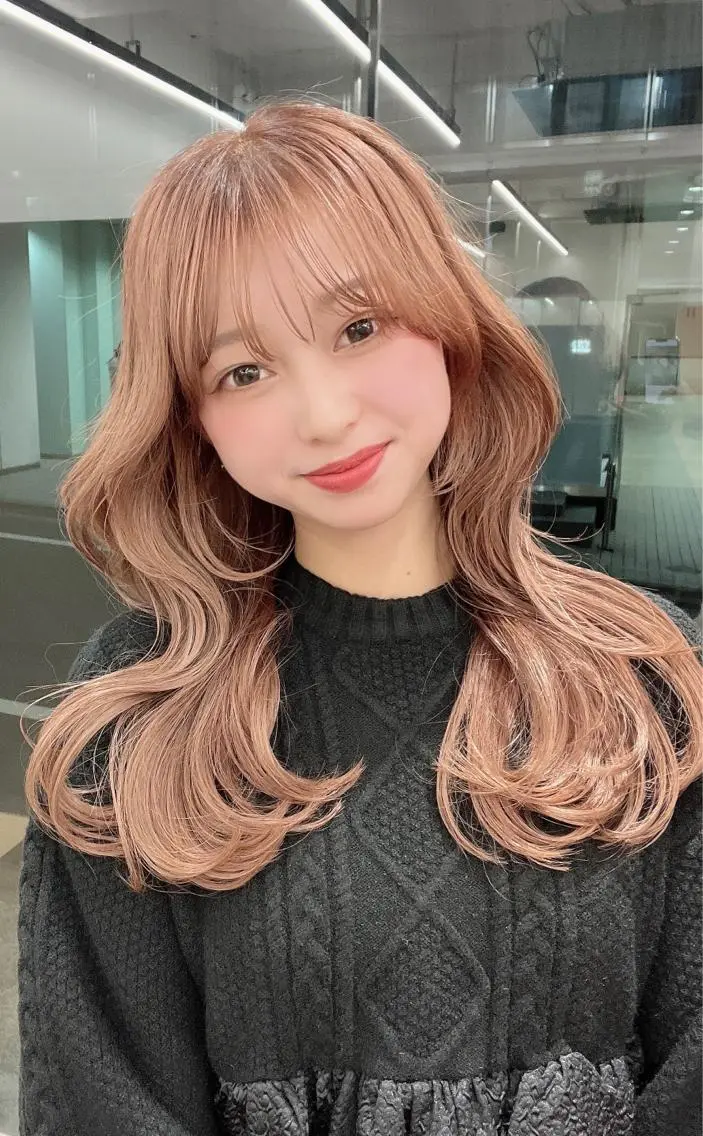 ✨人気no.2✨メンテカット+ブリーチ+カラー+保湿トリートメント🧡(ケアブリーチ変更可)(ブリーチ2回変更可)⭕️の写真