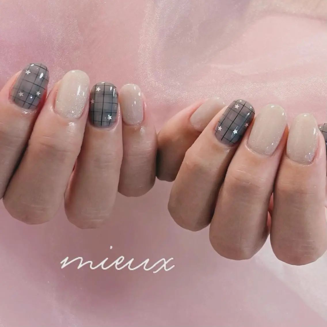 ネイル マグネットネイル ハンドネイル nailsalon mieuxのネイルデザイン