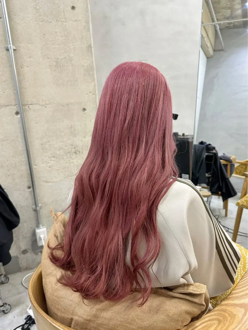 ロング カラー ヘアカラー MUKU ひかるのヘアスタイル