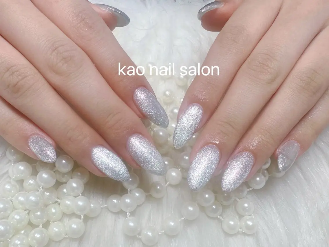 ネイル ハンドネイル kao nail マグネット/長さだしのネイルデザイン