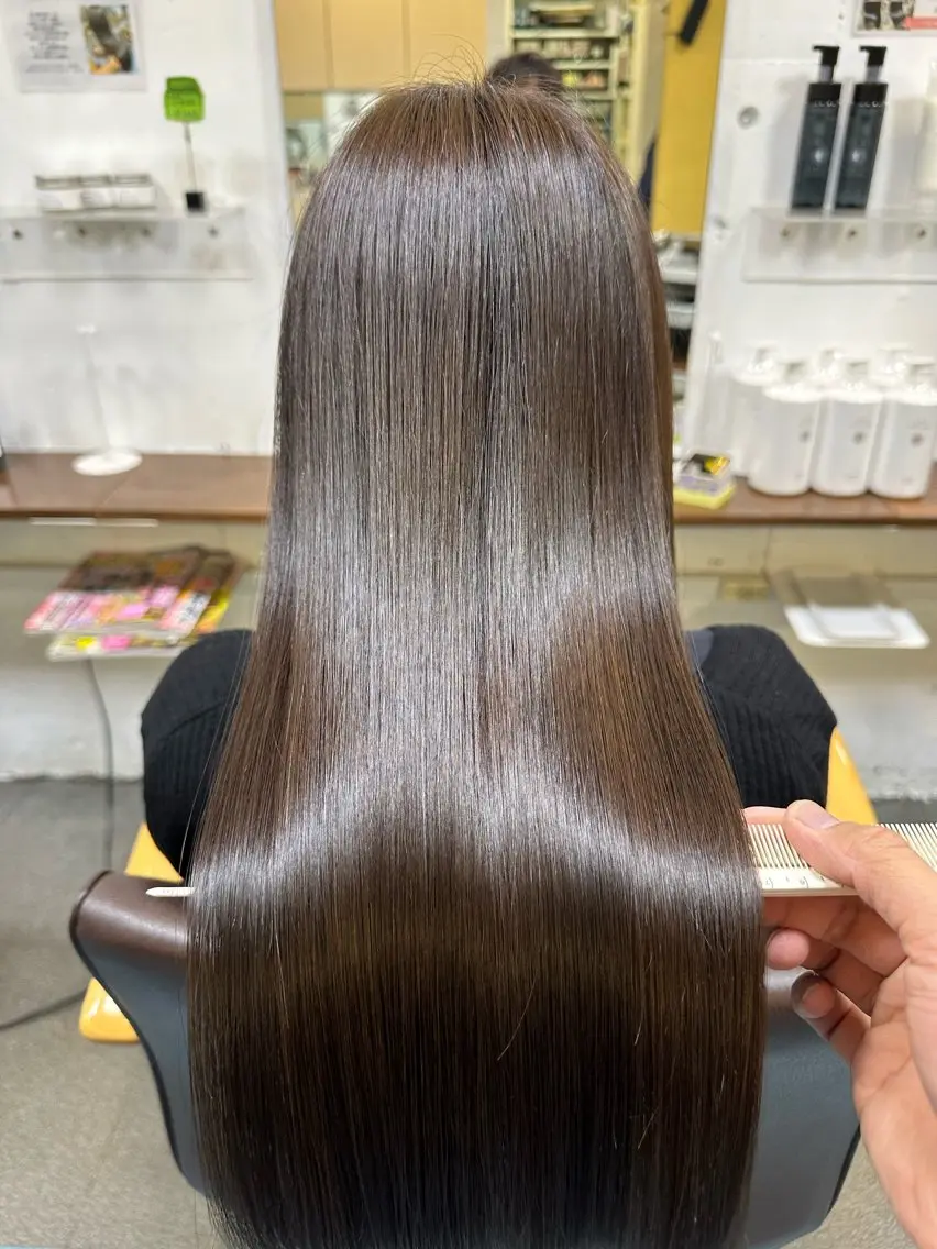 ロング 髪質改善 カット ヘアカラー トリートメント 【髪質改善】に特化 オリーブオイルクラブのヘアスタイル