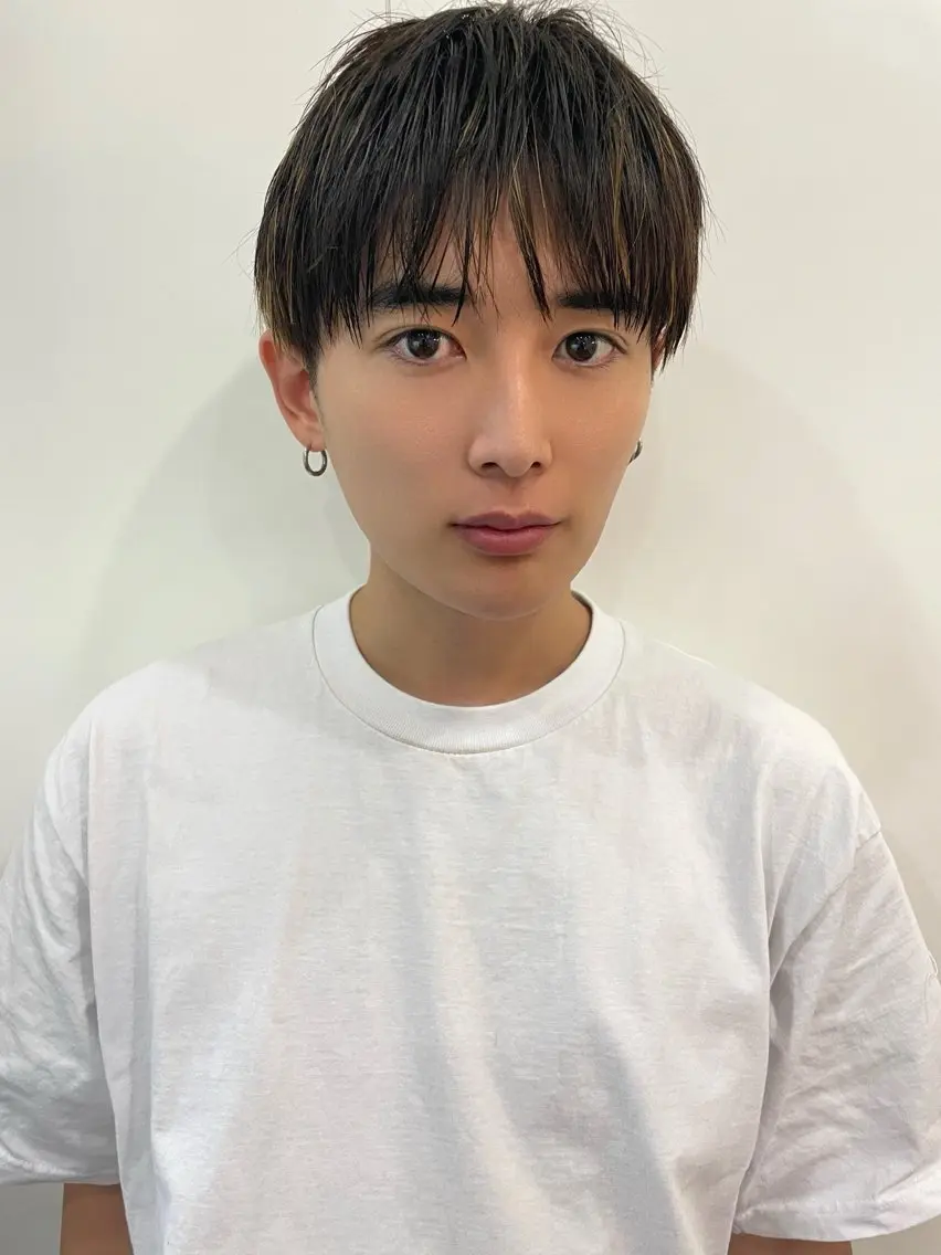 メンズ マッシュ シースルーマッシュ メンズショート 刈り上げ 結べるレイヤーボブ くびれLady表参道のヘアスタイル