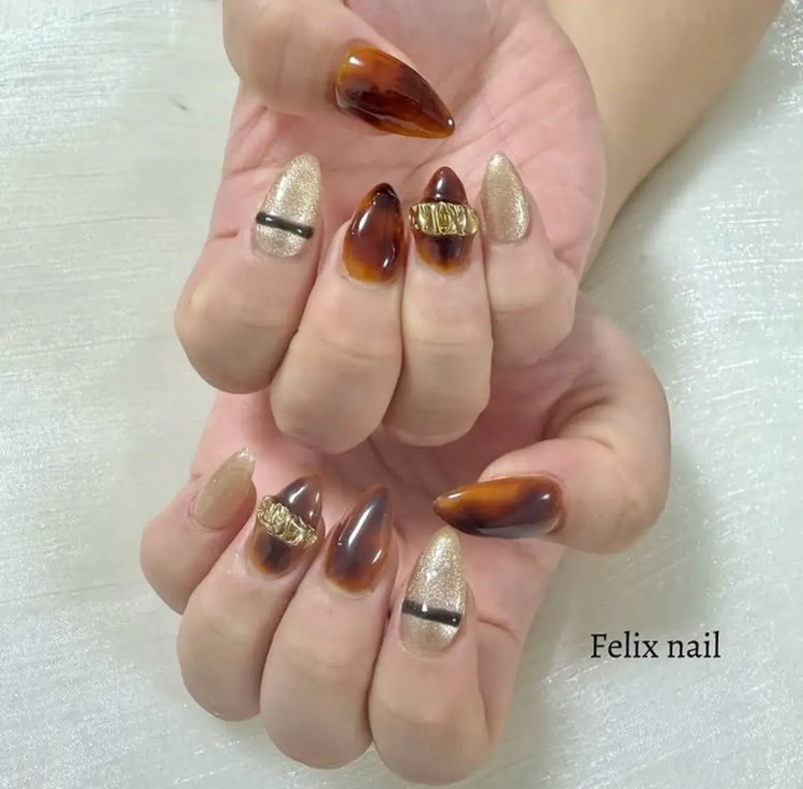 ネイル ハンドネイル Felix nail Aya🍬のネイルデザイン