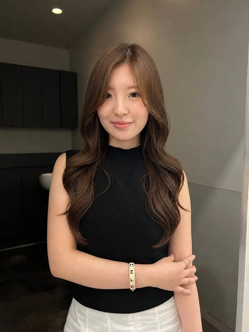 ロング ハイレイヤー レイヤーカット 峠 祐樹のヘアスタイル
