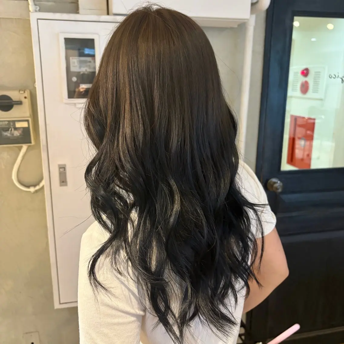 ロング カラー ヘアアレンジ ヘアカラー トリートメント ヘアセット 🫧ハイトーン×艶 カラー🫧 Rionのヘアスタイル