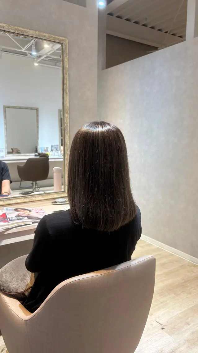 ミディアム カラー カット ヘアカラー soelいずみ野🌱 高橋のヘアスタイル