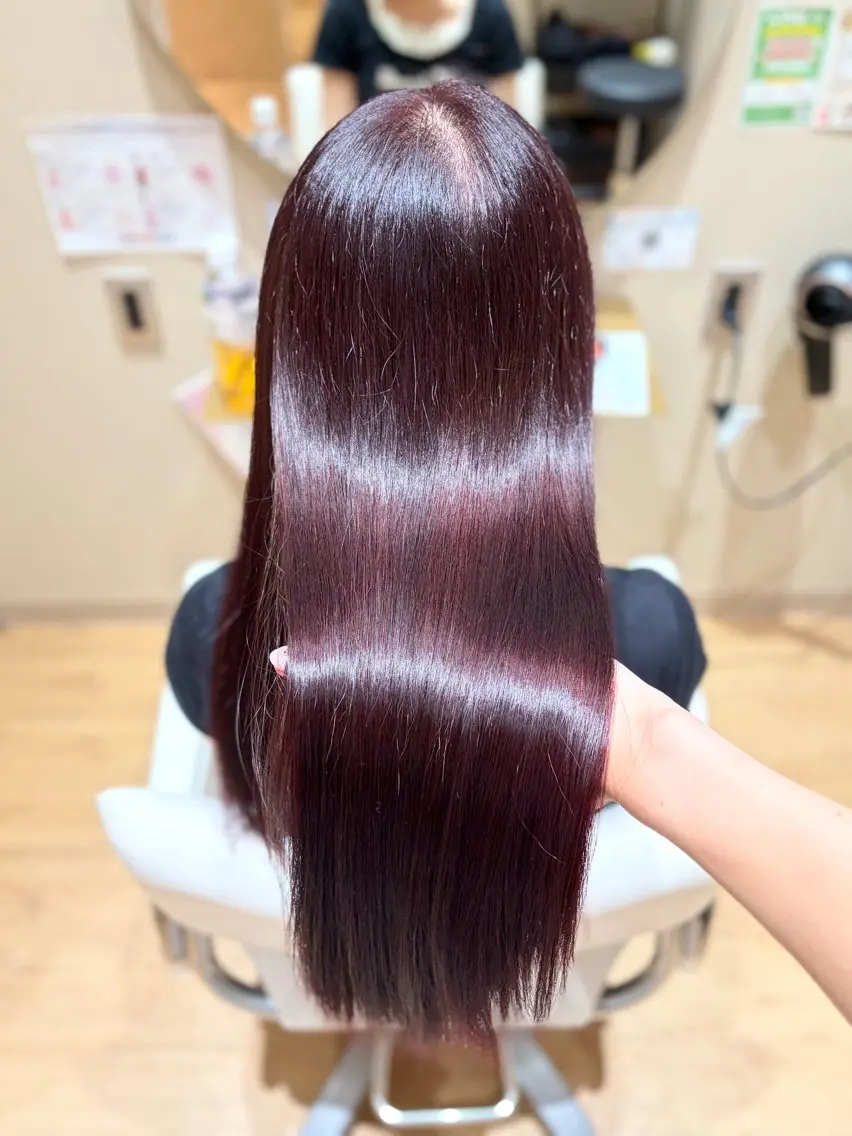 ロング カラー ブリーチ ダブルカラー ラベンダーカラー ブリーチなしカラー ヘアカラー トリートメント miwa♡暖色カラー 盛れる顔周り.ヘアメのヘアスタイル