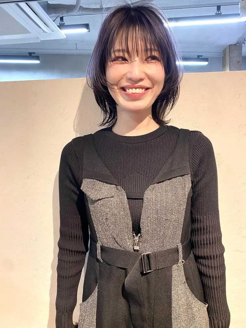 ミディアム カラー カット ヘアカラー トリートメント 坂本 裕介のヘアスタイル