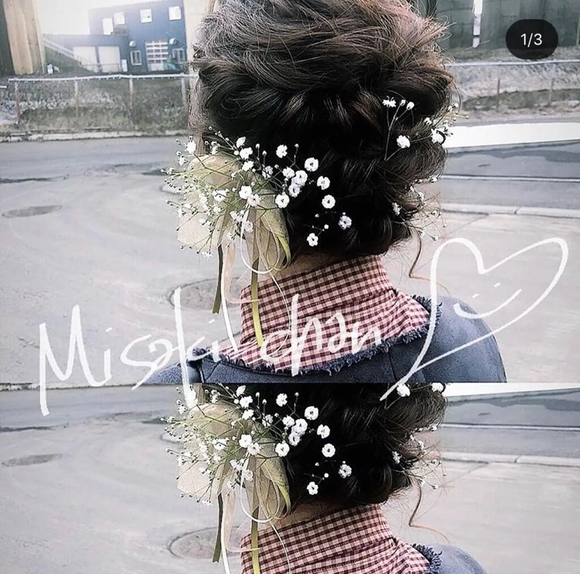 セミロング カラー ヘアアレンジ 卒業式のヘアスタイル 川上 智汐のヘアスタイル