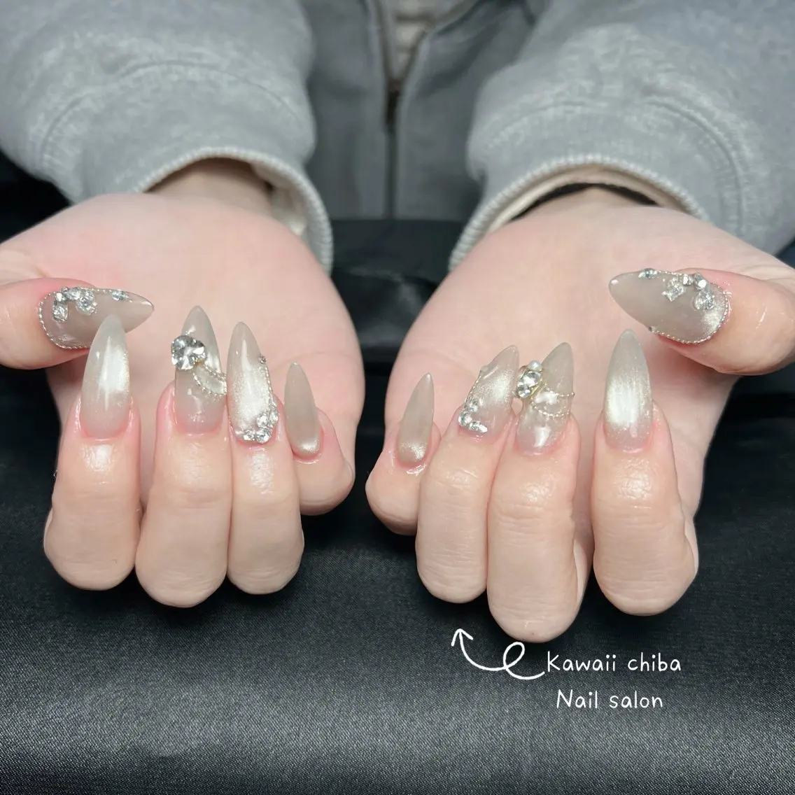 ネイル 韓国ネイル ワンホンネイル Kawaii _Nailのネイルデザイン