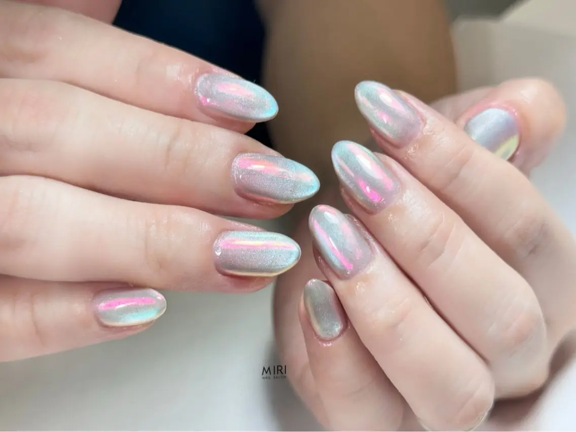 ネイル マグネットネイル ミラーネイル ミラーマグ Miri nail salonのネイルデザイン