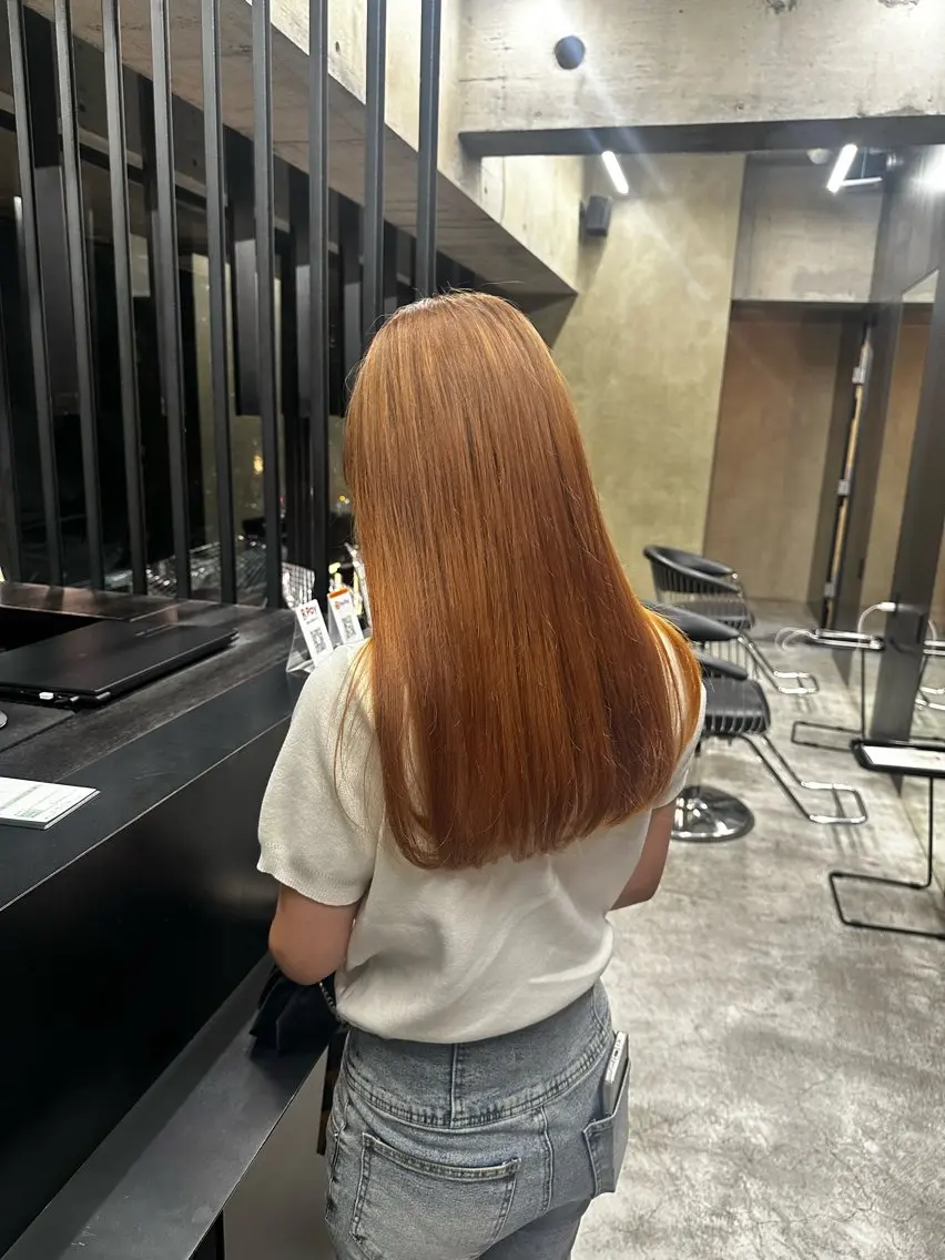 ロング カラー 西 美羽のヘアスタイル