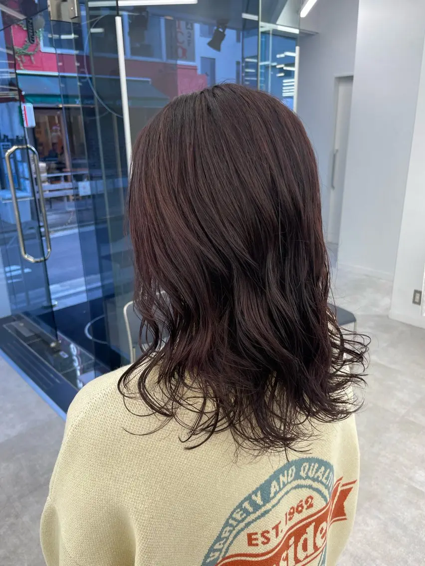 ミディアム カラー パーマ ヘアアレンジ カット ヘアカラー パーマ トリートメント 【Sweep】おじま のぞみのヘアスタイル