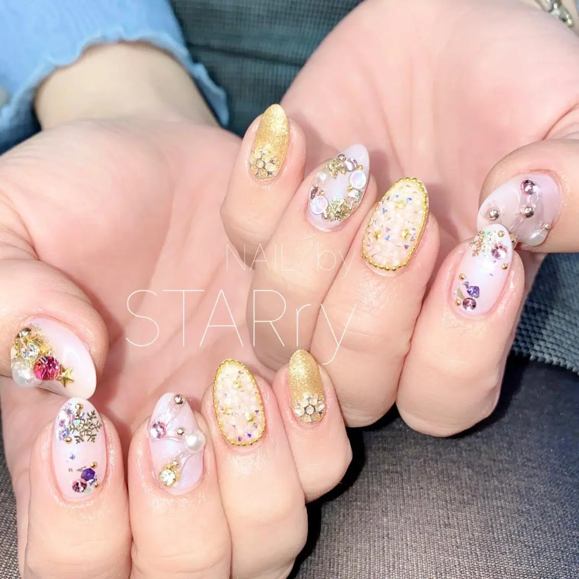 ネイル アートネイル ジェルネイル ニュアンスネイル パラジェル シンプルネイル NAIL by STARry 川口のネイルデザイン