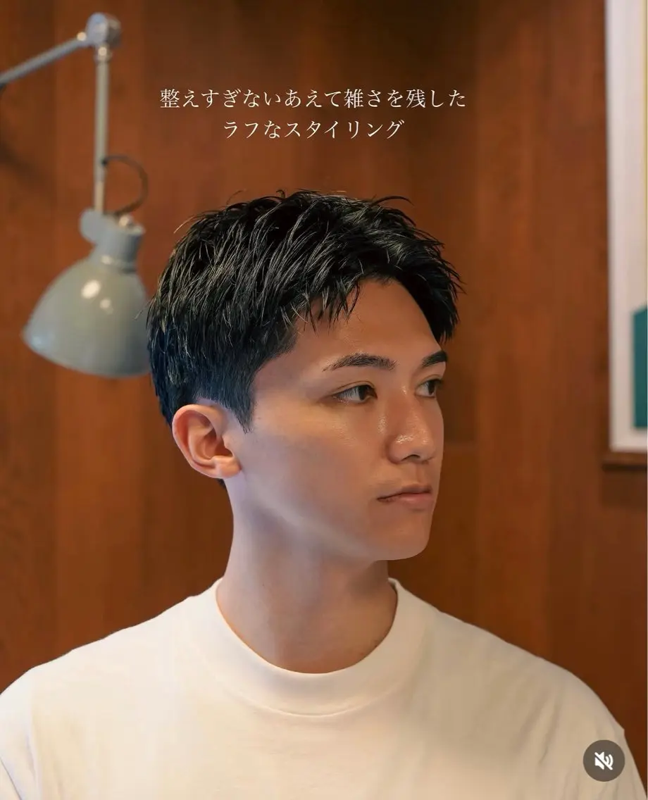 パーマ メンズ メンズショート タチカワユウキのヘアスタイル