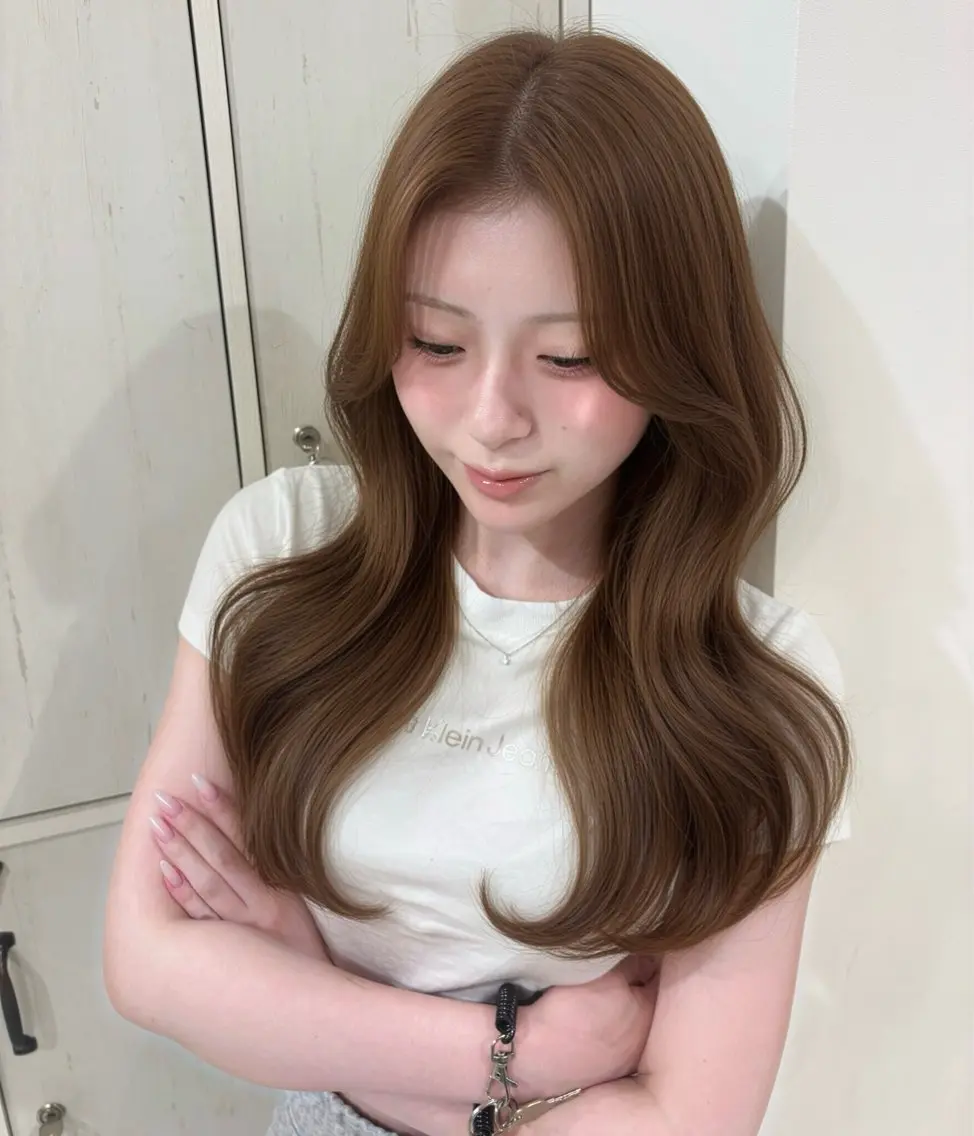 ロング カラー ヘアカラー トリートメント 髪質改善× 艶カラー/nikoのヘアスタイル