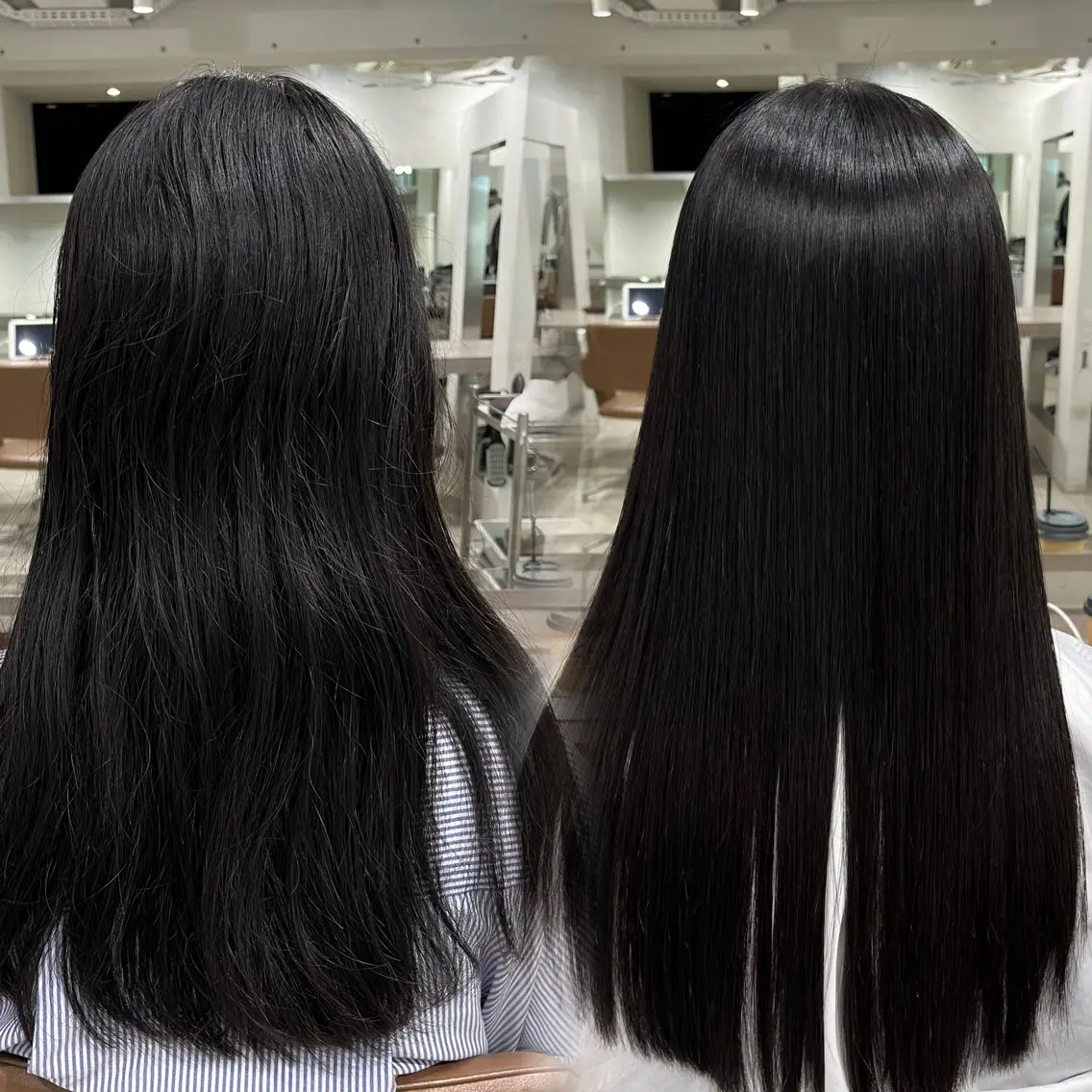 セミロング パーマ 縮毛矯正 縮毛矯正 特化生田のヘアスタイル
