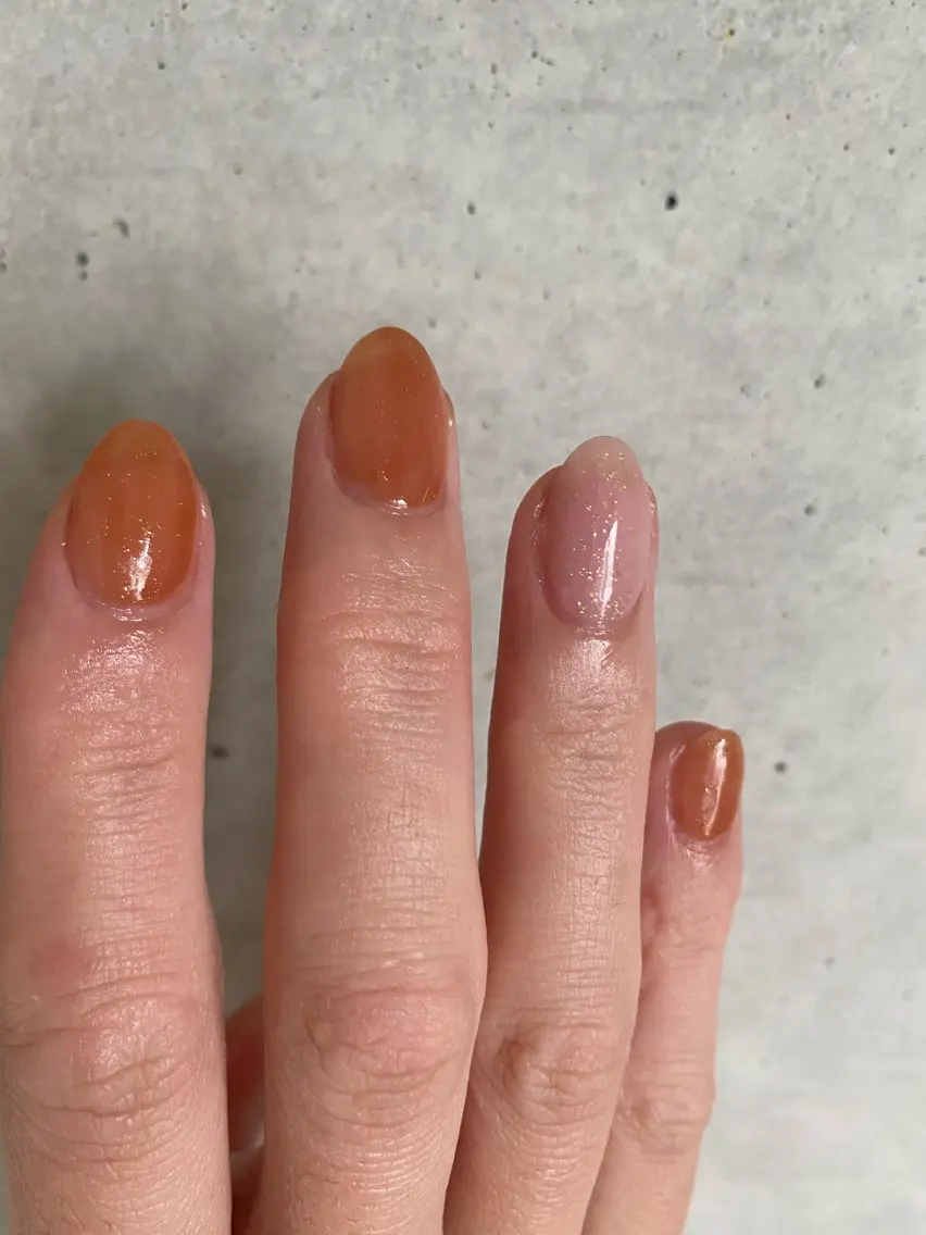 ネイル ワンカラーネイル ハンドネイル 苦楽園the she nailのネイルデザイン