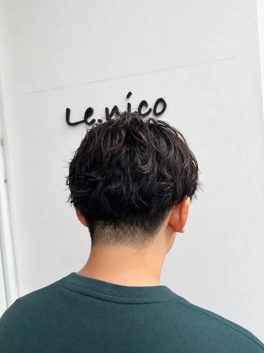 メンズ メンズパーマ カット パーマ 岡本 紗依のヘアスタイル