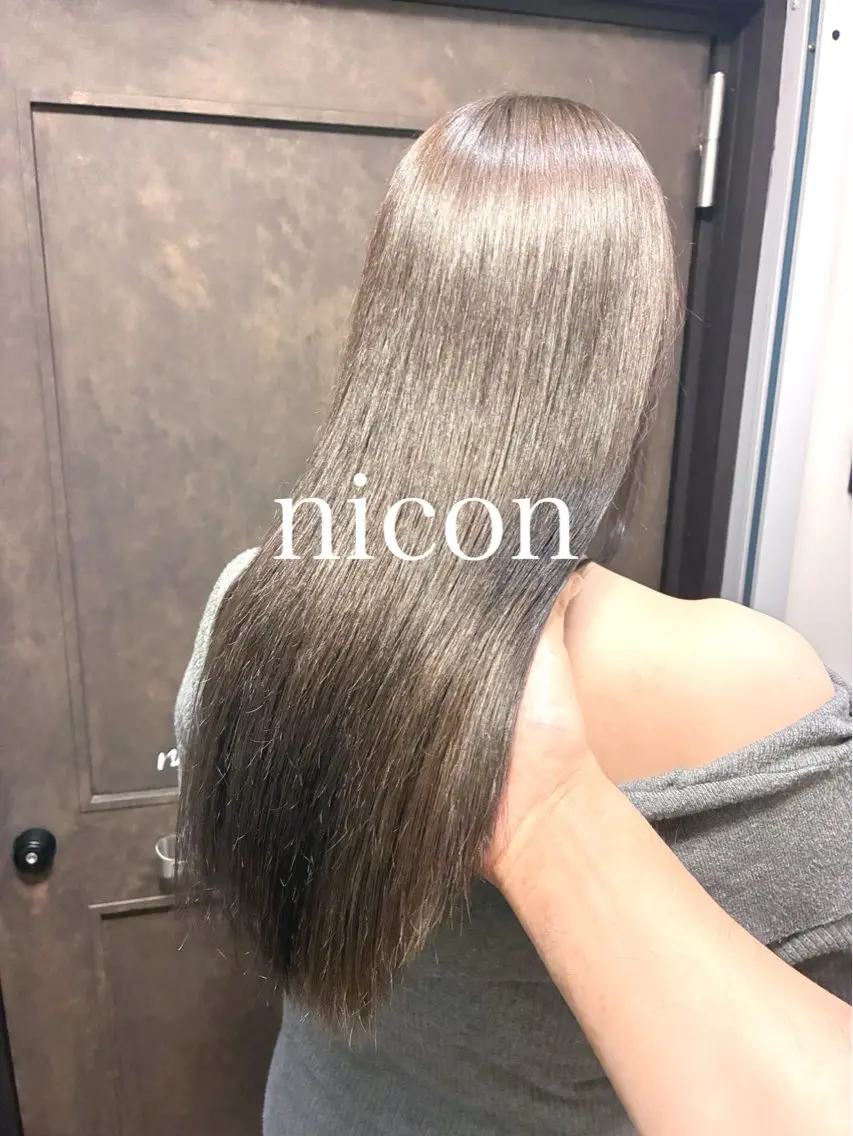 ロング 髪質改善 髪質改善カラーのヘアスタイル