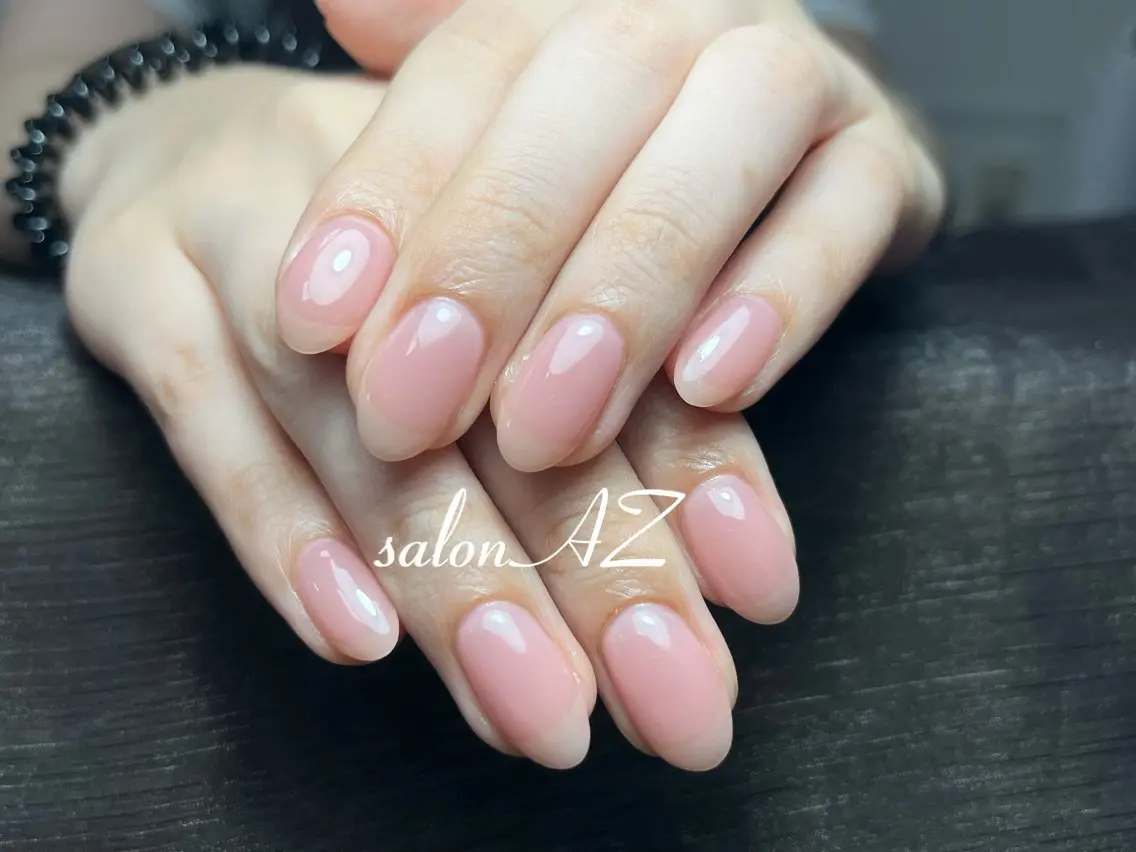 ネイル アートネイル 長さ出し フットネイル フレンチネイル ジェルネイル salon AZのネイルデザイン
