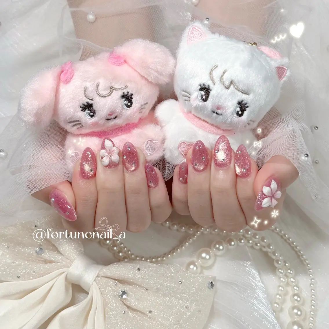 ネイル ハンドネイル ✩.*🎀 aoi🎀のネイルデザイン