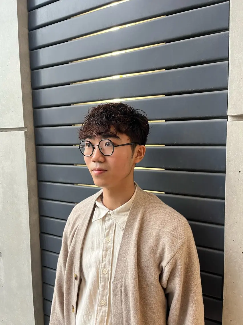 パーマ メンズ パーマ 中村 彩奈のヘアスタイル