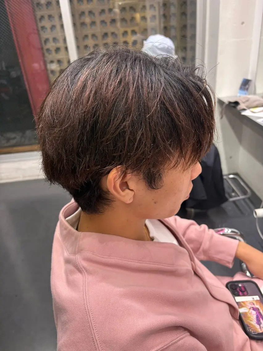 カラー パーマ 縮毛矯正 カット 縮毛矯正 溝田 天潤のヘアスタイル