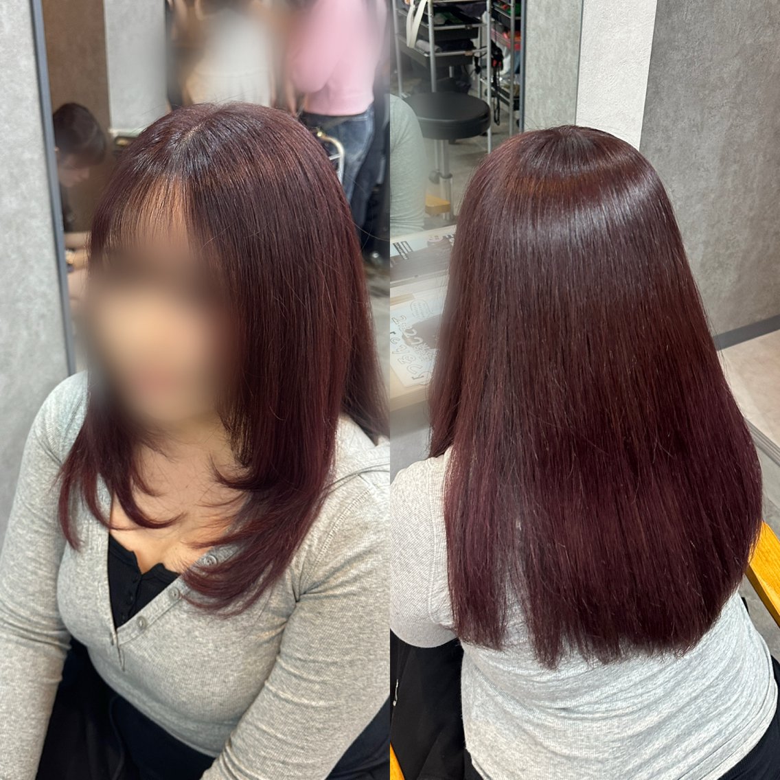ロング カラー カット ヘアカラー 🍒モデル募集中🍒 ゆづのヘアスタイル