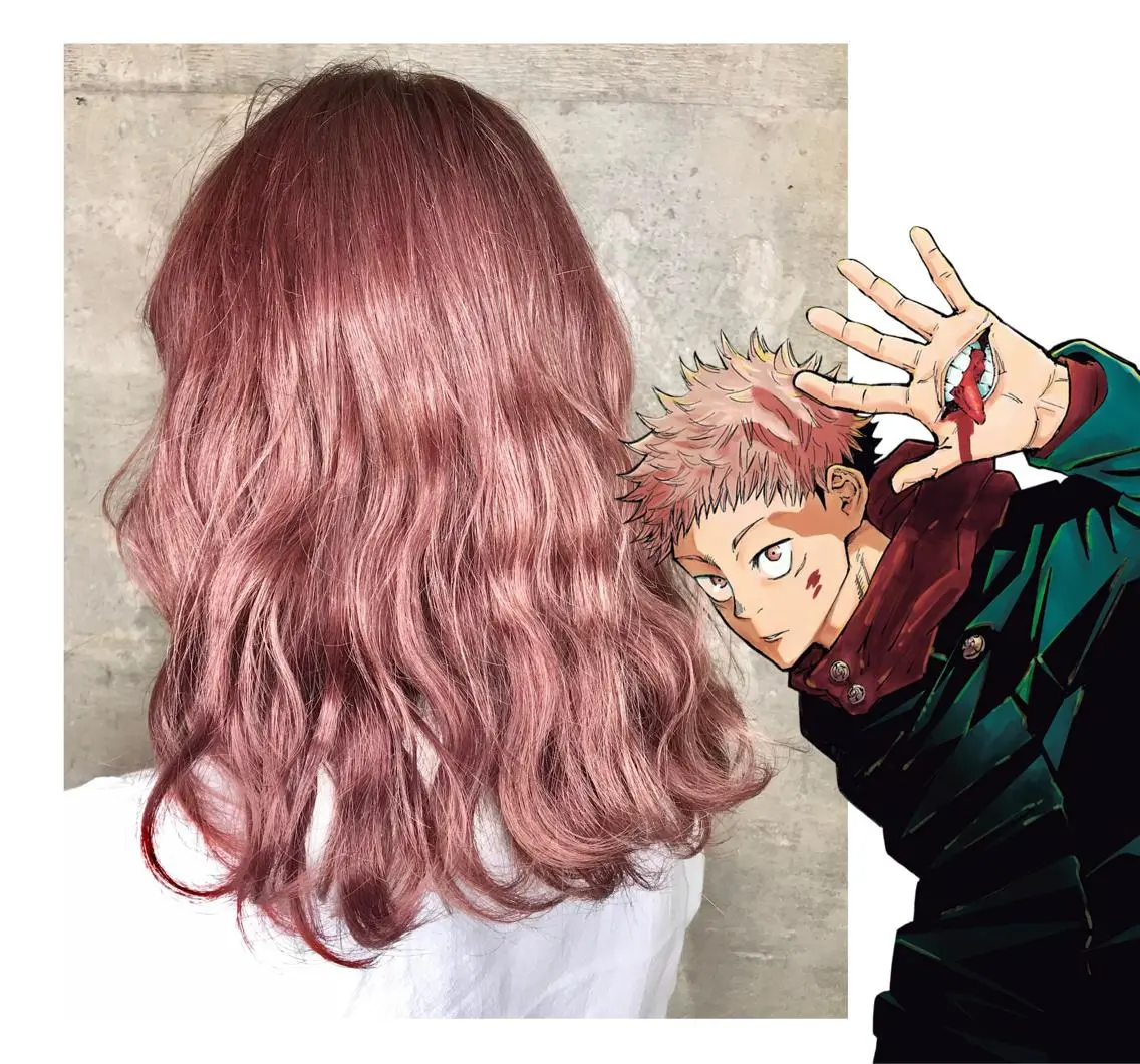 ミディアム カラー ベージュカラー ピンクカラー ピンクベージュ カット ヘアカラー トリートメント TSUNO🦖 派手髪/オタク美容師のヘアスタイル