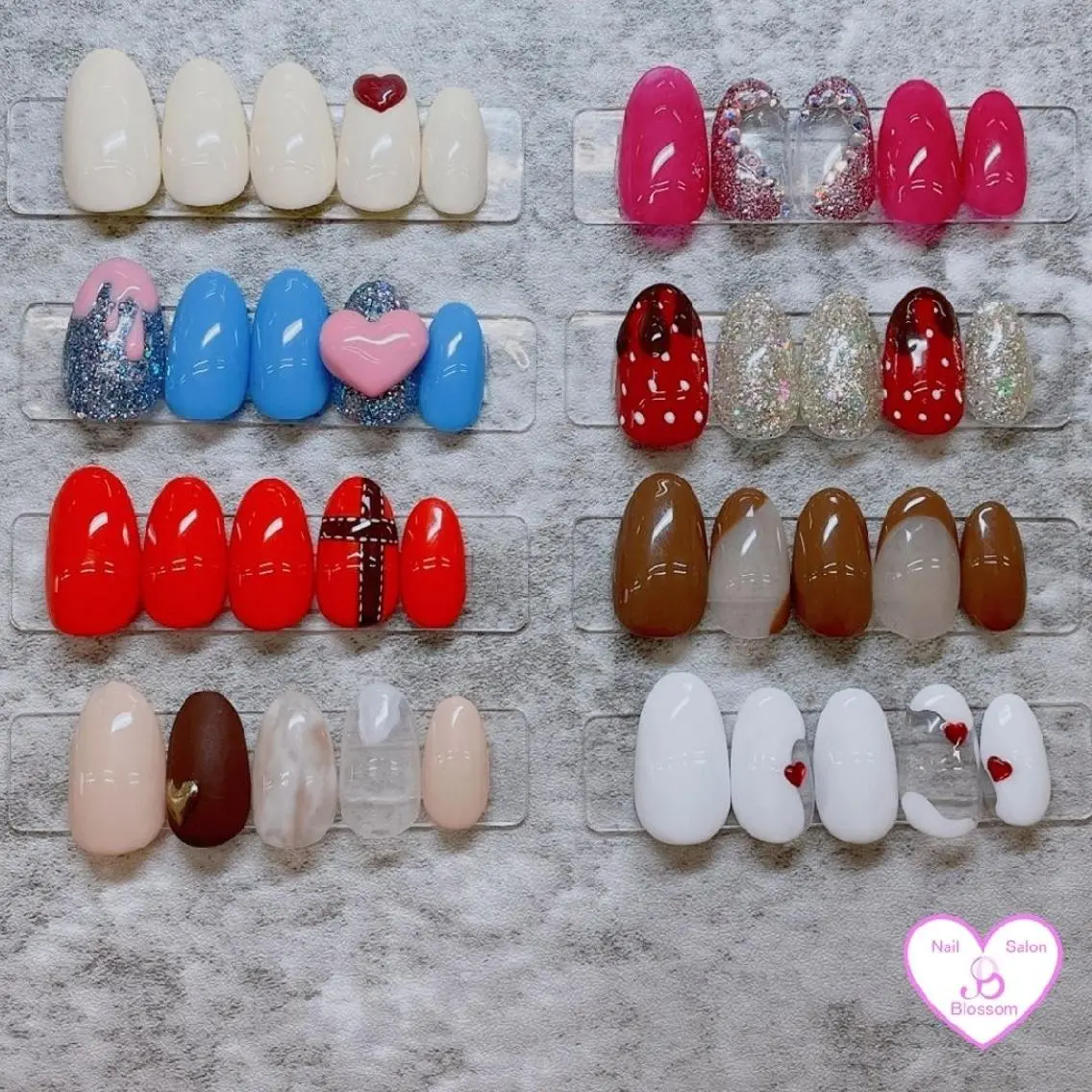 ネイル バレンタイン ハンドネイル Nail Salon Blossomのネイルデザイン