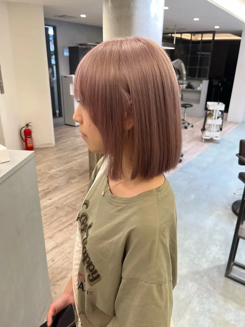 ショート ヘアカラー トリートメント ケアブリーチ🌟 ♢WATARU♢のヘアスタイル