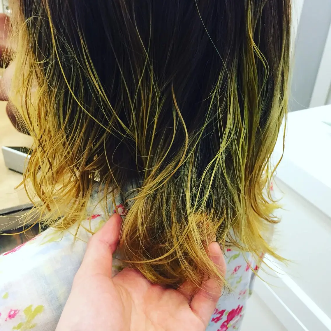 ミディアム カラー バレイヤージュ レイヤーカット ✨縮毛矯正 の匠❗️MASAのヘアスタイル