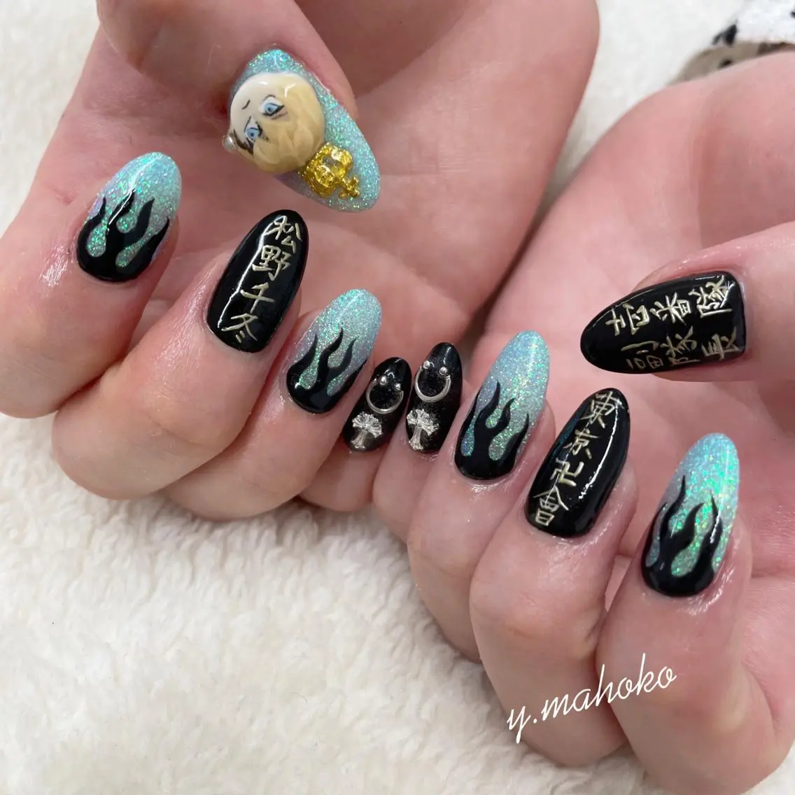 ネイル ハンドネイル パラジェル有/ 長さだし/mahoのネイルデザイン