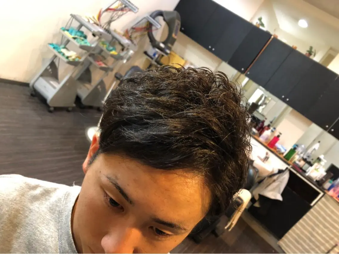 メンズ アップバング juve. 別府のヘアスタイル